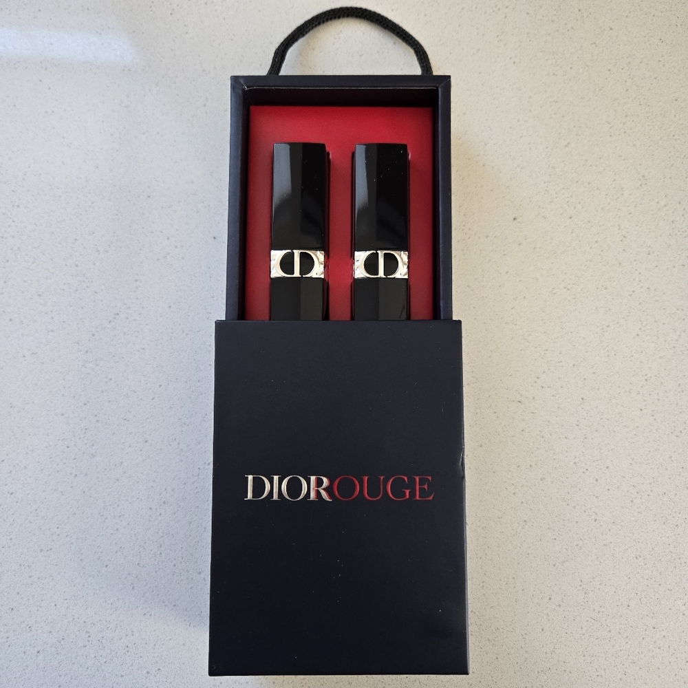 NIB DIOR ROUGE Limited Edition Lipstick Duo Set